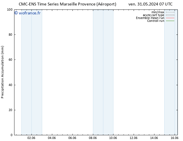 Précipitation accum. CMC TS ven 07.06.2024 19 UTC