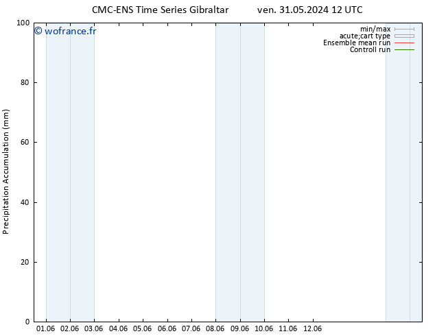 Précipitation accum. CMC TS sam 08.06.2024 00 UTC