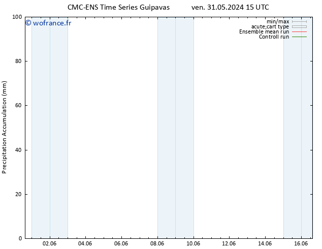 Précipitation accum. CMC TS lun 03.06.2024 15 UTC