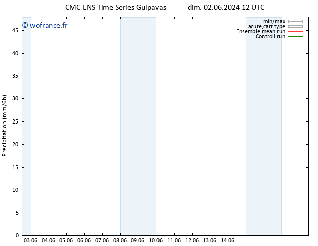 Précipitation CMC TS dim 09.06.2024 12 UTC