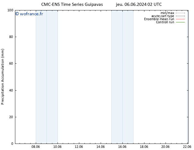 Précipitation accum. CMC TS ven 07.06.2024 02 UTC