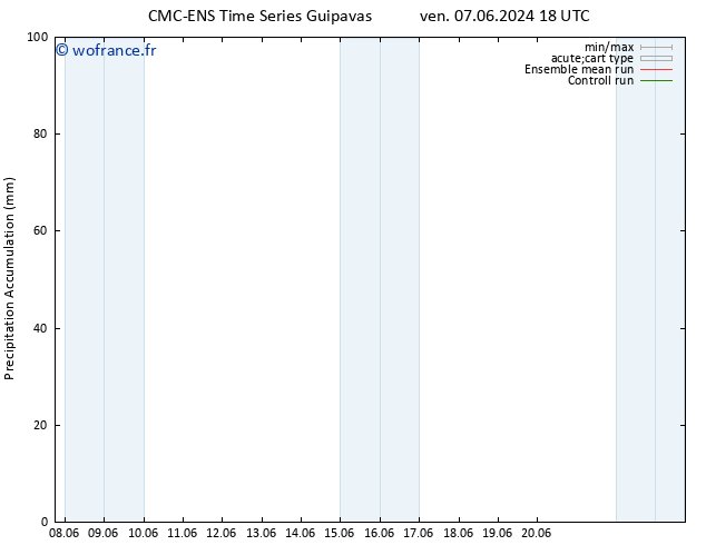 Précipitation accum. CMC TS mer 12.06.2024 00 UTC