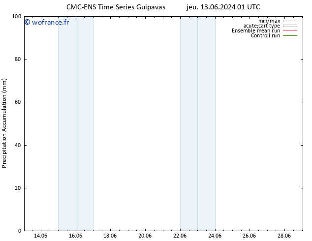 Précipitation accum. CMC TS jeu 20.06.2024 19 UTC