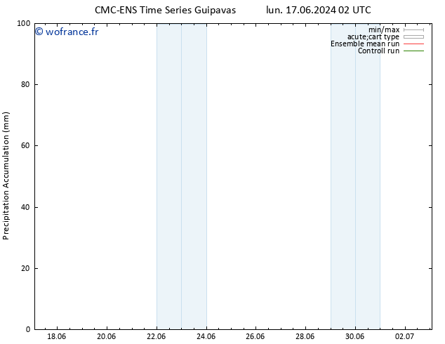 Précipitation accum. CMC TS mar 18.06.2024 14 UTC