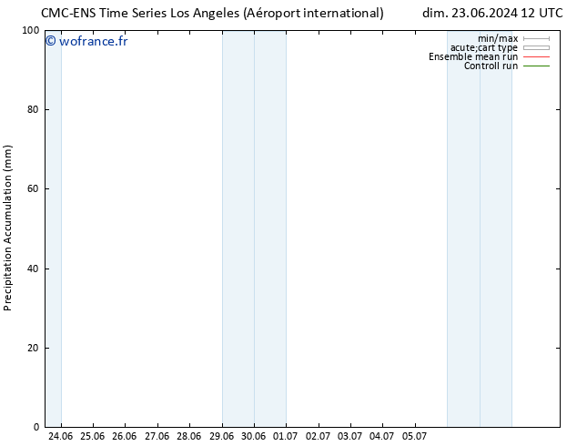 Précipitation accum. CMC TS lun 24.06.2024 00 UTC