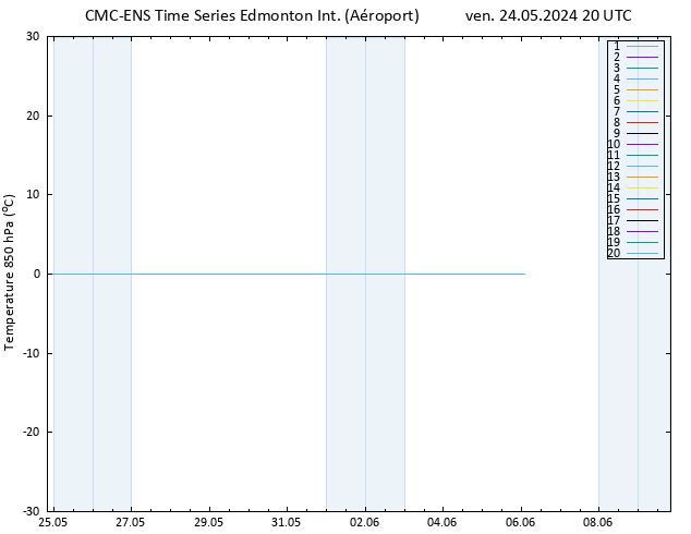 Temp. 850 hPa CMC TS ven 24.05.2024 20 UTC