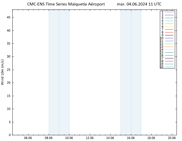 Vent 10 m CMC TS mar 04.06.2024 11 UTC