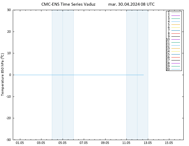 Temp. 850 hPa CMC TS mar 30.04.2024 08 UTC
