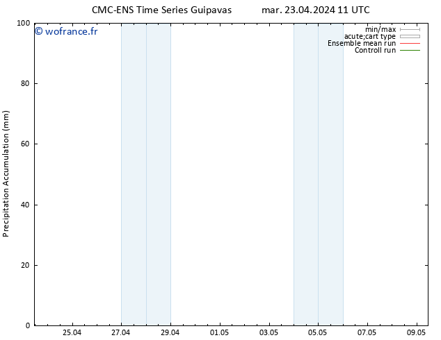 Précipitation accum. CMC TS ven 26.04.2024 05 UTC