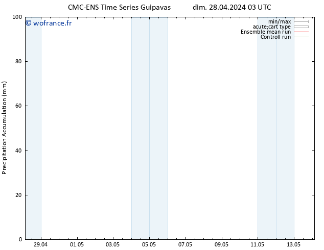 Précipitation accum. CMC TS mar 30.04.2024 09 UTC