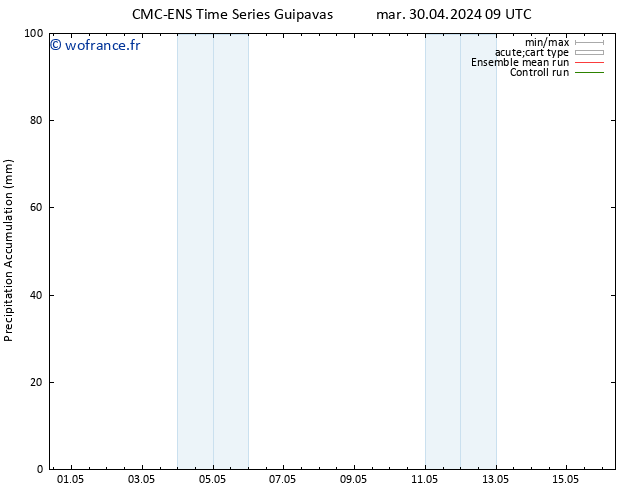 Précipitation accum. CMC TS ven 03.05.2024 09 UTC