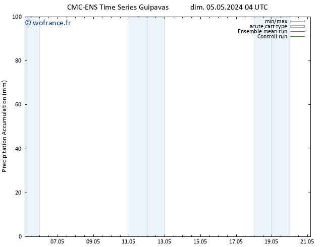 Précipitation accum. CMC TS ven 17.05.2024 10 UTC