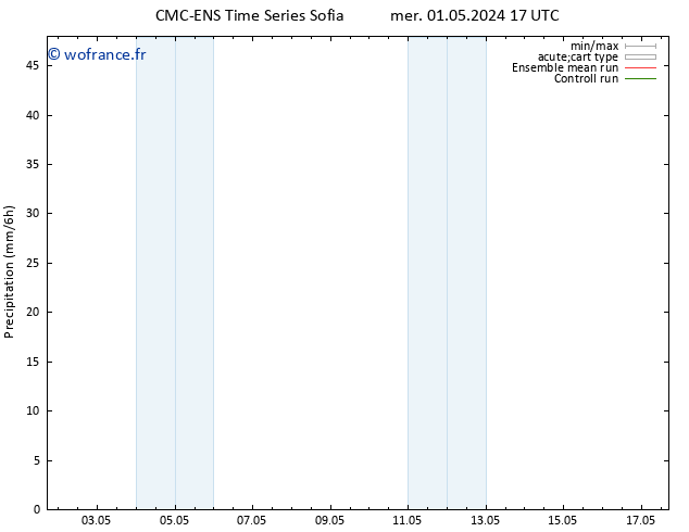 Précipitation CMC TS sam 11.05.2024 17 UTC