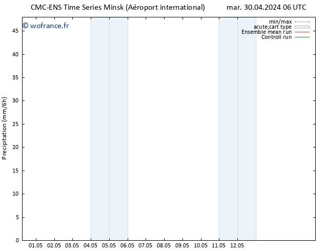 Précipitation CMC TS mar 30.04.2024 06 UTC