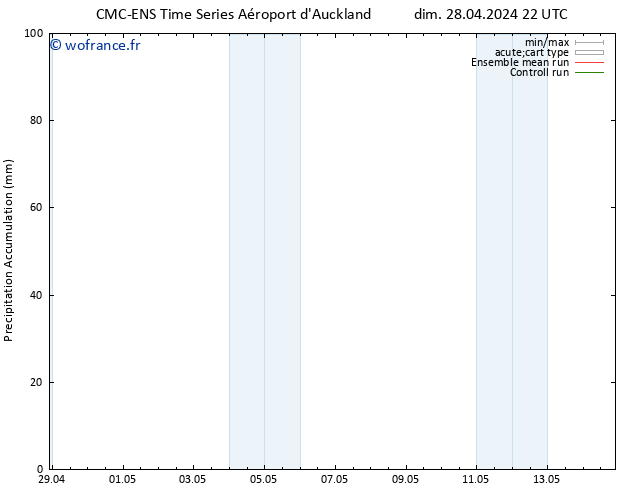 Précipitation accum. CMC TS dim 28.04.2024 22 UTC