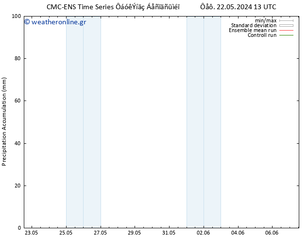 Precipitation accum. CMC TS  30.05.2024 13 UTC