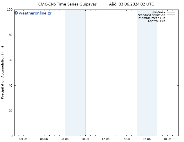 Precipitation accum. CMC TS  10.06.2024 14 UTC