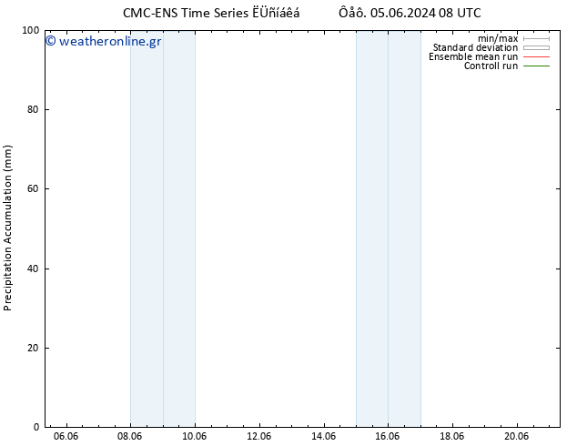 Precipitation accum. CMC TS  13.06.2024 08 UTC