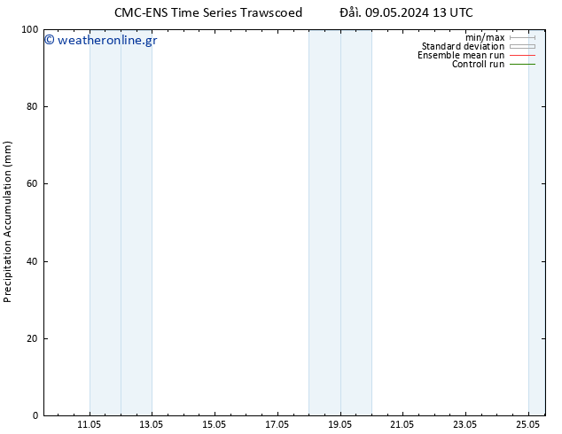 Precipitation accum. CMC TS  11.05.2024 07 UTC