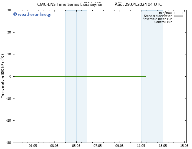 Temp. 850 hPa CMC TS  29.04.2024 04 UTC