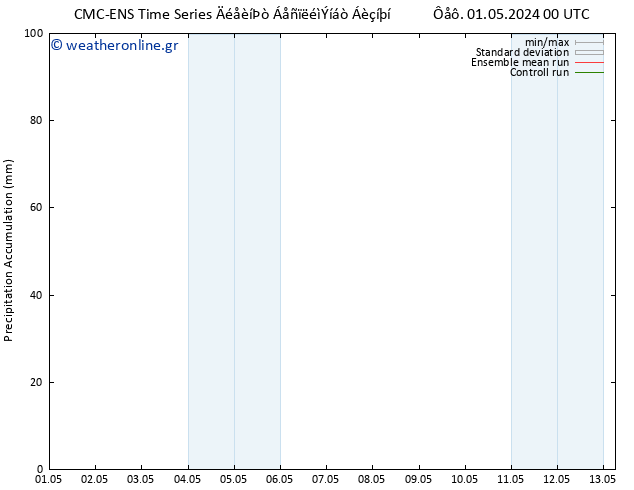 Precipitation accum. CMC TS  01.05.2024 12 UTC