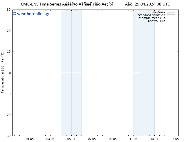 Temp. 850 hPa CMC TS  29.04.2024 08 UTC