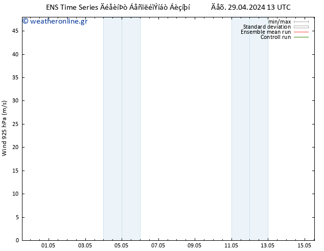  925 hPa GEFS TS  29.04.2024 13 UTC