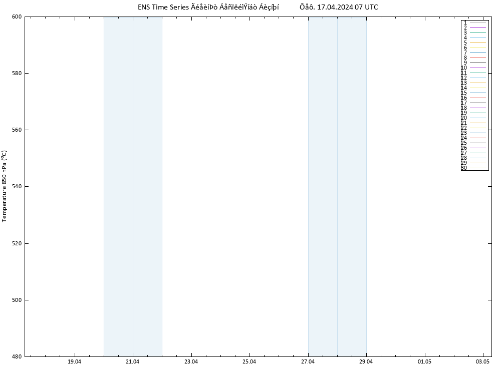 Height 500 hPa GEFS TS  17.04.2024 07 UTC