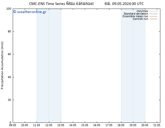 Precipitation accum. CMC TS  11.05.2024 00 UTC