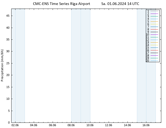 Precipitation CMC TS Sa 01.06.2024 14 UTC