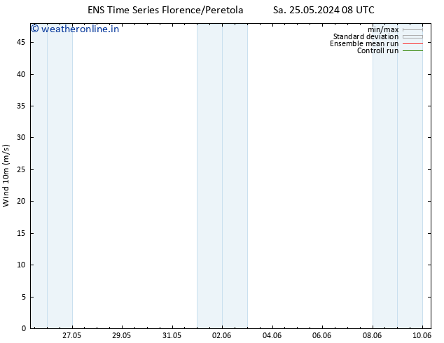 Surface wind GEFS TS Sa 25.05.2024 08 UTC