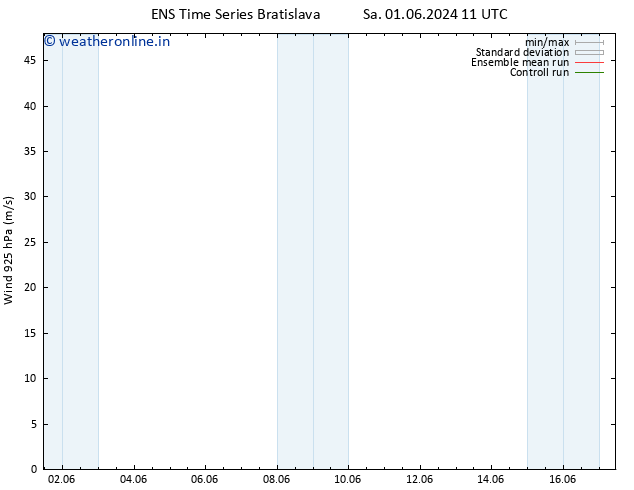 Wind 925 hPa GEFS TS Tu 11.06.2024 11 UTC