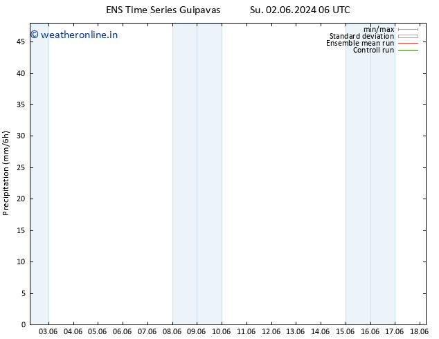 Precipitation GEFS TS Th 13.06.2024 06 UTC