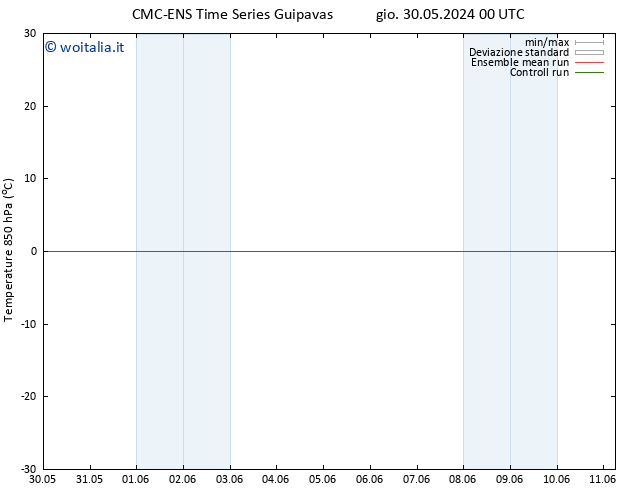 Temp. 850 hPa CMC TS ven 31.05.2024 00 UTC