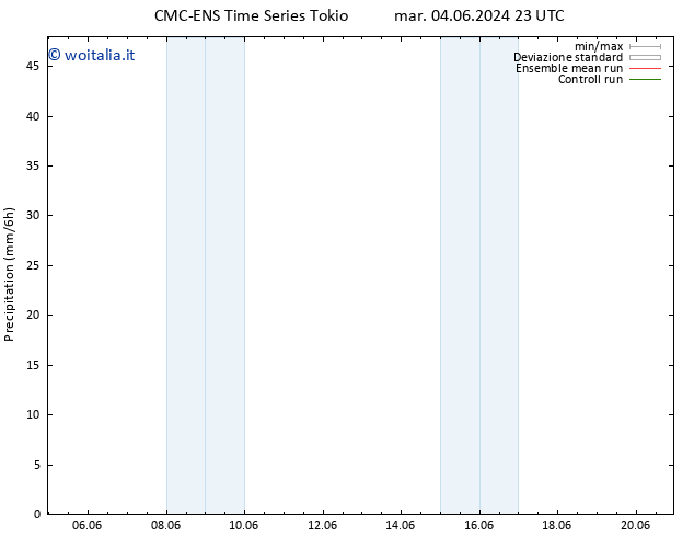 Precipitazione CMC TS sab 15.06.2024 11 UTC