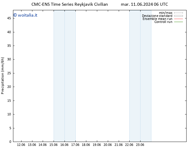 Precipitazione CMC TS gio 13.06.2024 00 UTC