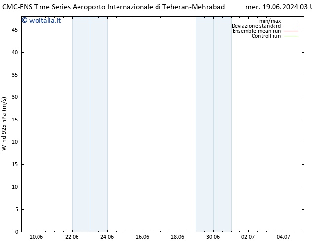 Vento 925 hPa CMC TS gio 20.06.2024 09 UTC