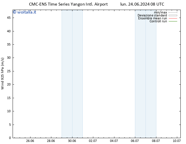 Vento 925 hPa CMC TS lun 24.06.2024 14 UTC