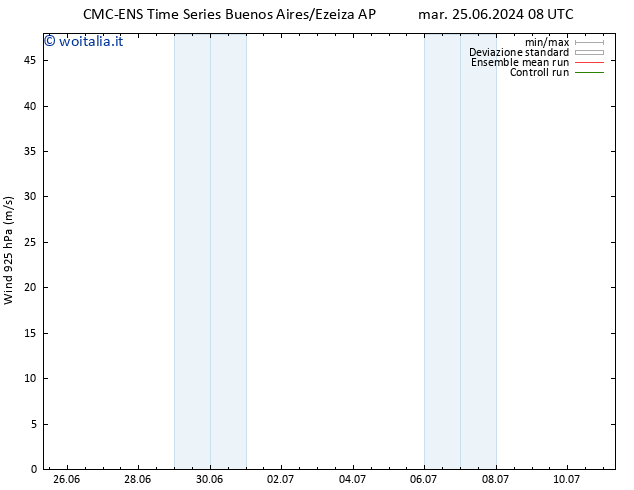 Vento 925 hPa CMC TS mar 25.06.2024 08 UTC