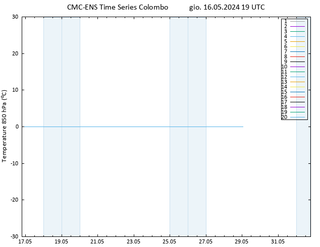 Temp. 850 hPa CMC TS gio 16.05.2024 19 UTC