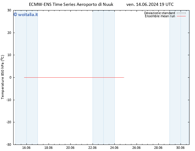 Temp. 850 hPa ECMWFTS dom 16.06.2024 19 UTC