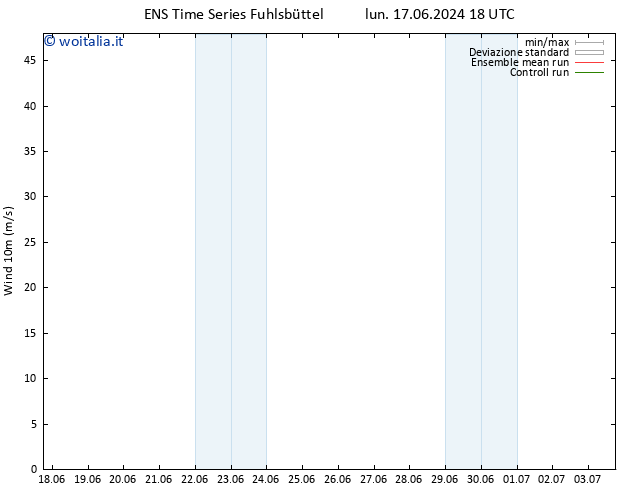 Vento 10 m GEFS TS mer 26.06.2024 06 UTC