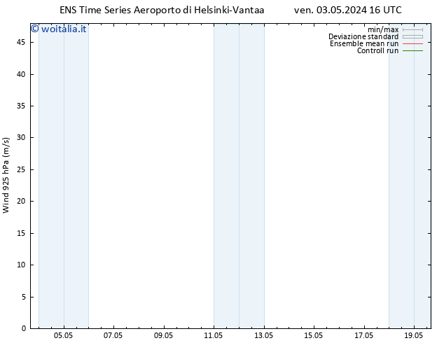 Vento 925 hPa GEFS TS lun 13.05.2024 16 UTC