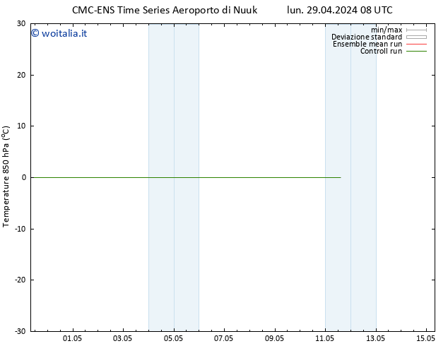 Temp. 850 hPa CMC TS lun 29.04.2024 08 UTC