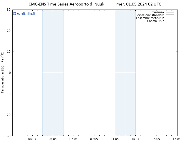 Temp. 850 hPa CMC TS mer 01.05.2024 14 UTC