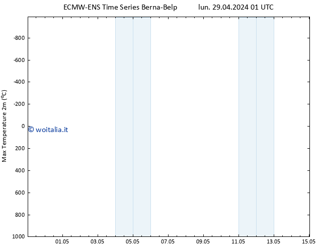 Temp. massima (2m) ALL TS mer 15.05.2024 01 UTC