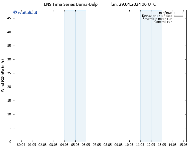 Vento 925 hPa GEFS TS sab 04.05.2024 18 UTC