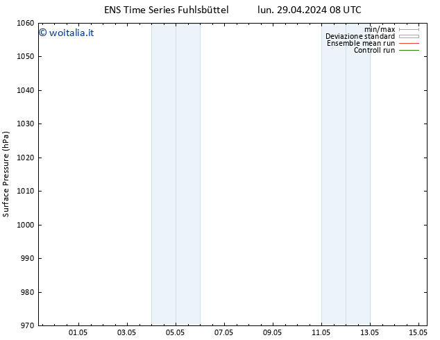 Pressione al suolo GEFS TS lun 29.04.2024 08 UTC