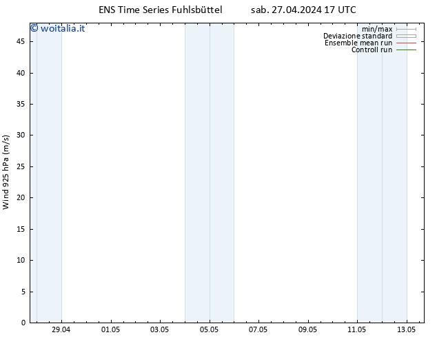 Vento 925 hPa GEFS TS lun 13.05.2024 17 UTC