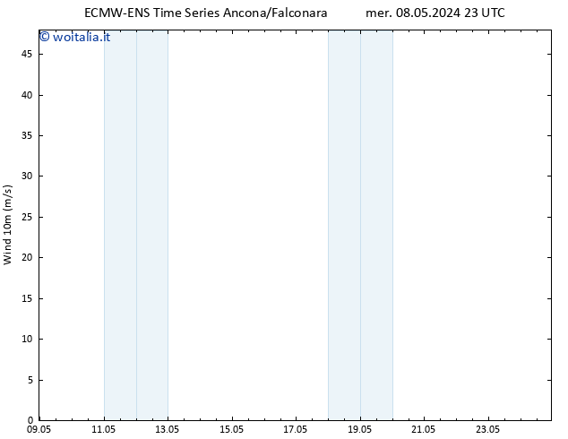 Vento 10 m ALL TS ven 24.05.2024 23 UTC